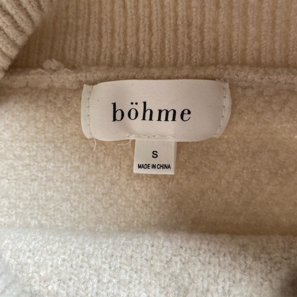 Bohme cream sweater SZ small - Picture 5 of 6